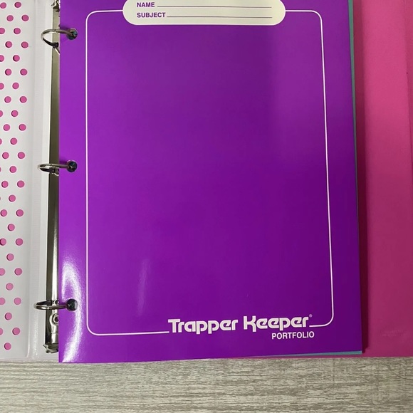 💜Original Trapper Keeper Vintage Retro portafolio Binder Sunset print - Picture 4 of 12